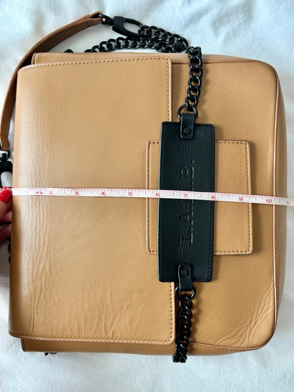 L.A.M.B. Tan Leather Shoulder Bag - Picture 7 of 9